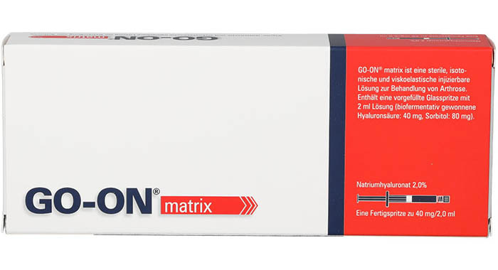 Frontansicht Go-On Matrix Verpackung