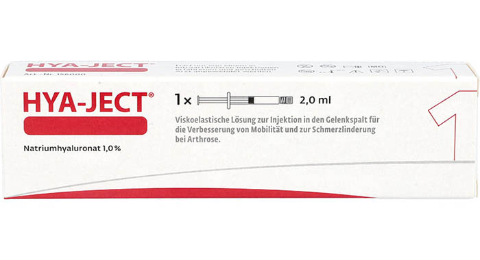 Frontansicht Hya-Ject Standard Verpackung