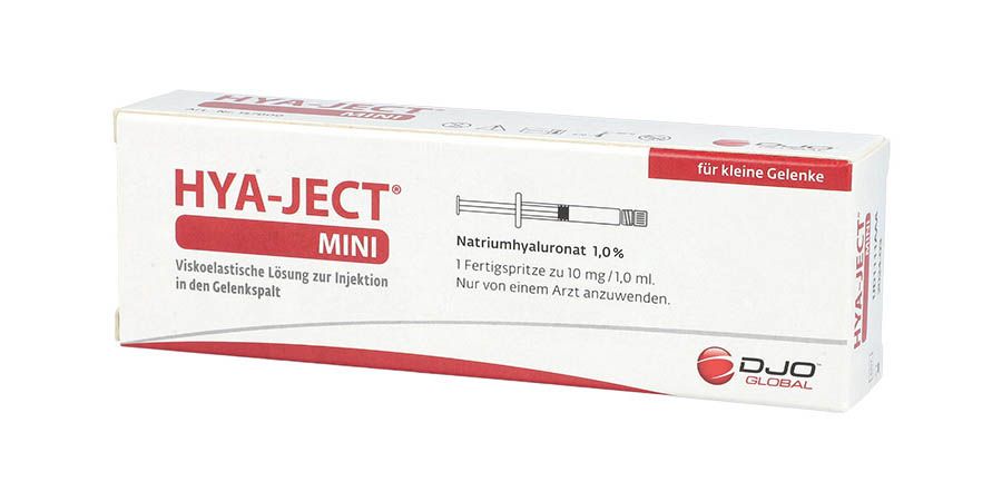 Seitenansicht Hya-Ject Mini Verpackung